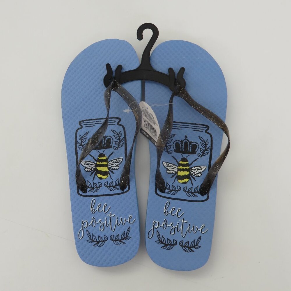 Juncture Women’s Flip Flops Sandals (bee positive)